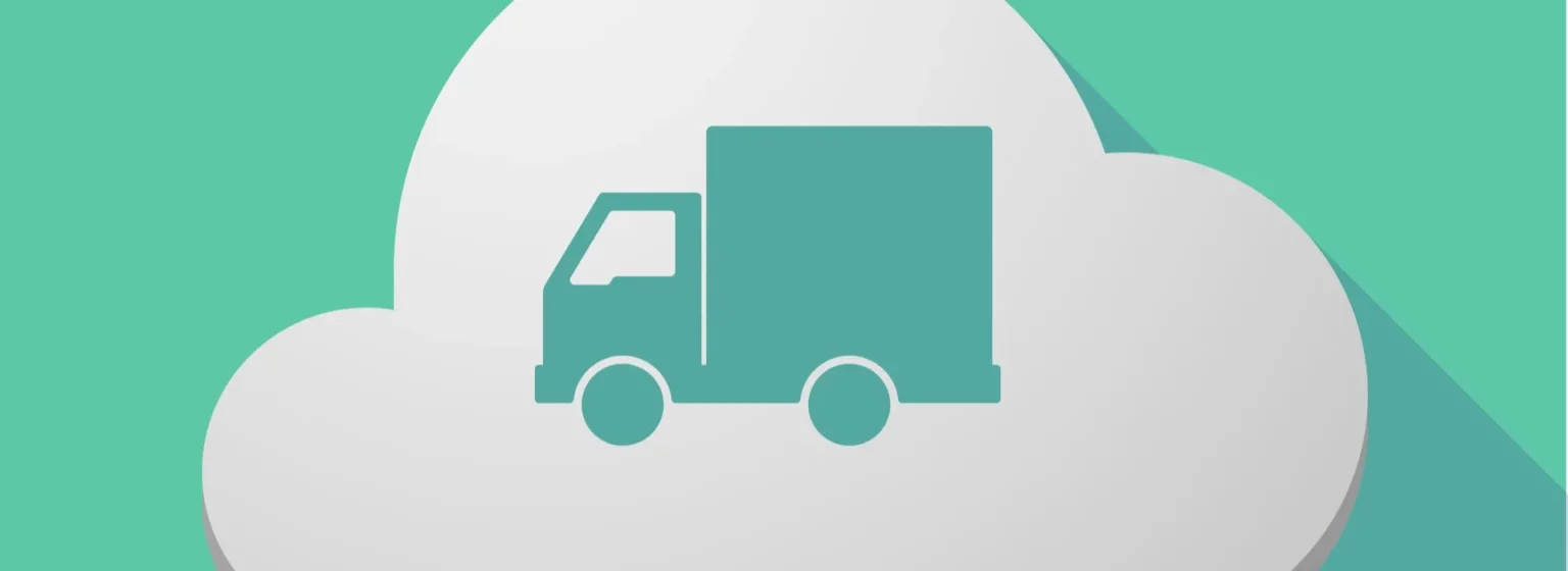 Illustration of cloud logistics.