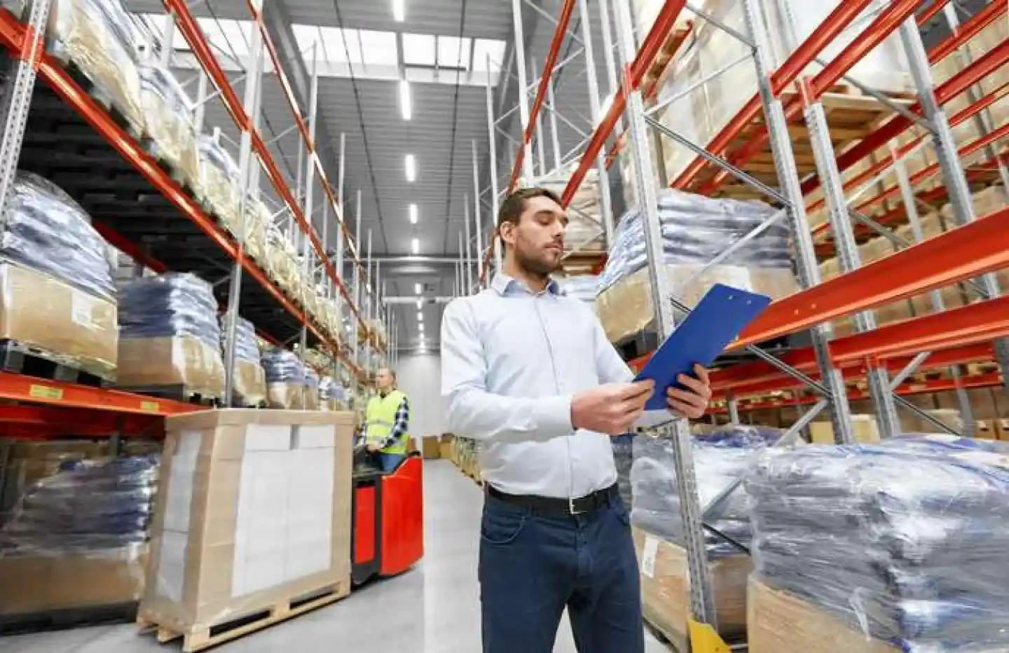 A warehouse manager tracking KPIs.