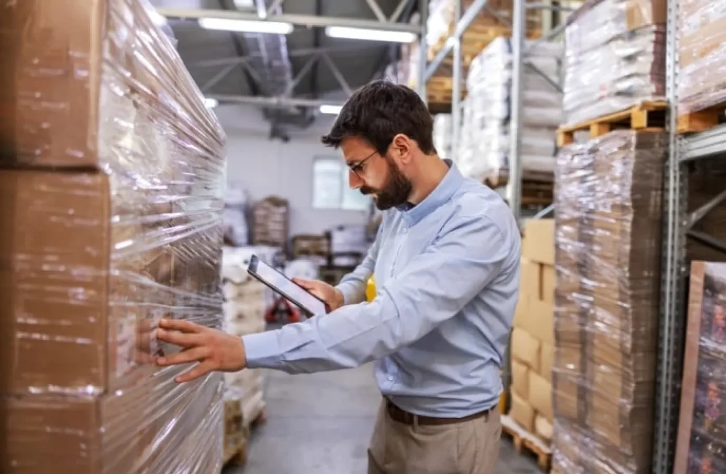 Warehouse manager dealing with overstocking.